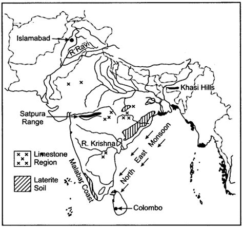 Icse Solutions For Class 10 Geography Map Of India 2022