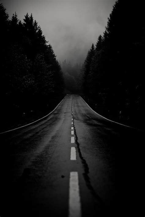 Night Has Fallen The Dark Road Ahead Road Photography Iphone