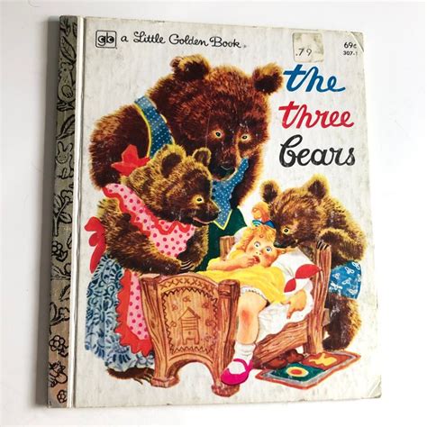 A Little Golden Book The Three Bears Vintage Golden Books Feodor