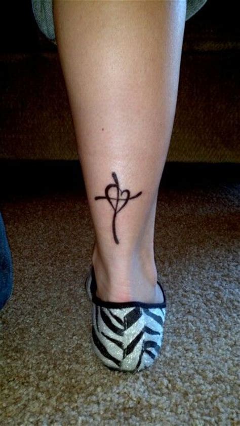 Heart Cross Tattoo A T To Myself For My Baptism This