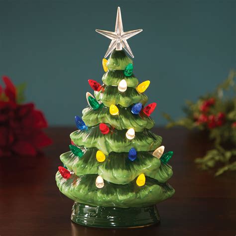 Apothecary Vintage Ceramic Led Tree Vintage Cracker Barrel Nostalgic