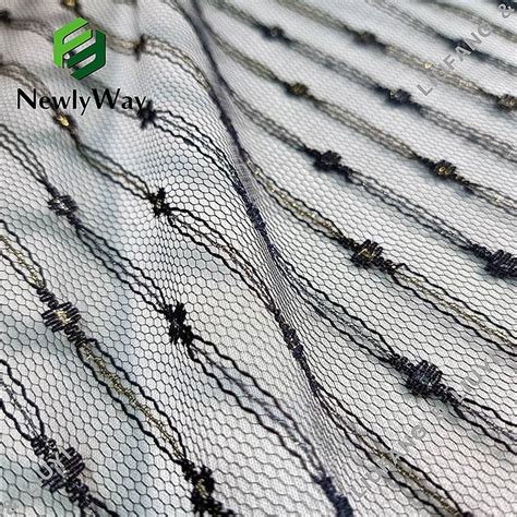 China Low Price For Polka Dot Mesh Fabric Manufacturer Nylon Metallic