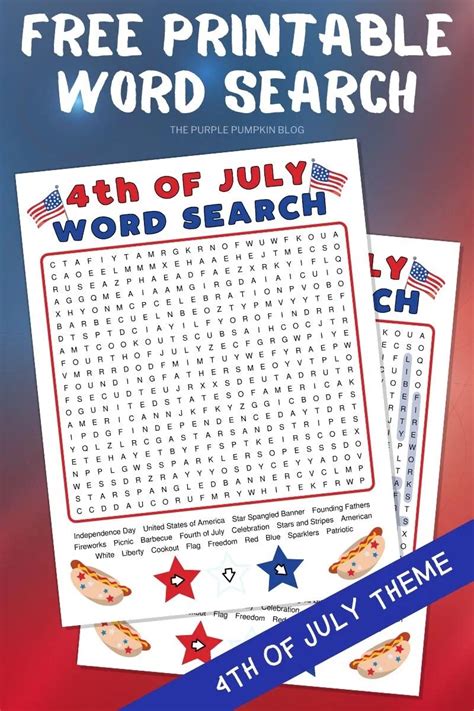 3 Free Printable 4th Of July Word Search Puzzles Easy Medium And Hard