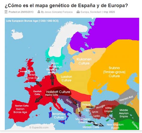 Cna ¿cómo Es El Mapa Genético De España Y De Europa