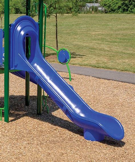 4 Deck Height Double Wall Flat Playground Slide