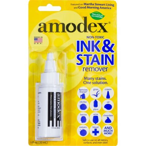 Amodex Ink And Stain Remover 1oz Bottle 1 Count Kroger