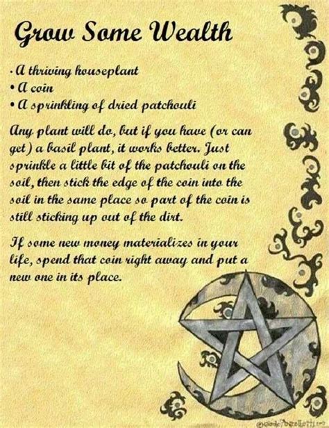 Grow Some Wealth Witchcraft Spell Books Wiccan Spell Book Wicca Witchcraft Wiccan Witch