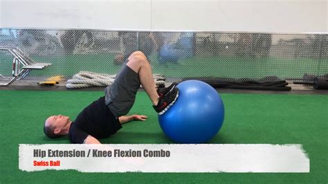 Hip Extension Knee Flexion Combo Swiss Ball Youtube