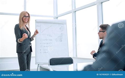 Background Image Of Business Presentation In The Office Stock Image