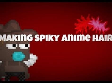 Growtopia | Making Spikey Anime Hair - YouTube