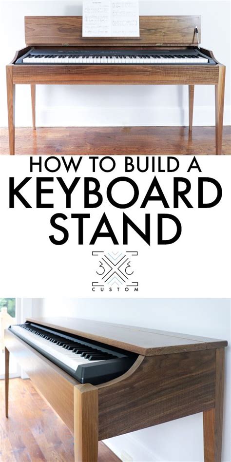 Making A Walnut Keyboard Stand — 3x3 Custom Easy Woodworking Projects