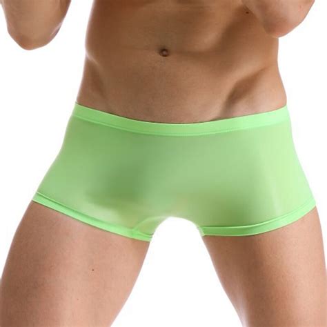 2021 Summer Sexy Men Boxer Underwear Men Comfortable Ice Silk Smooth