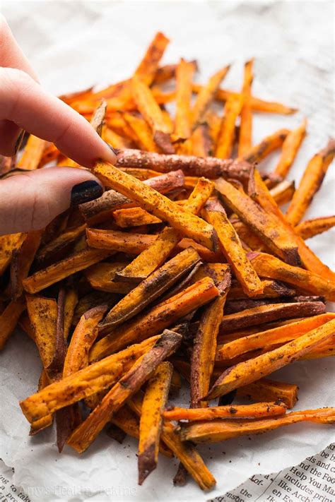 Preheat oven to 400 degrees f. The ULTIMATE Healthy Sweet Potato Fries | Amy's Healthy Baking