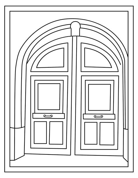 Doors 16 Coloring Printable Pages Etsy Uk