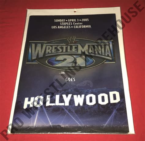 Wwe Wrestlemania 21 Official Program Wrestlemania Goes Hollywood Pww