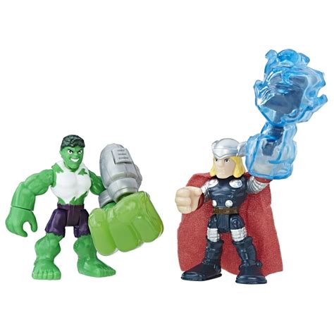 Playskool Heroes Marvel Super Hero Adventures Hulk And Thor Walmart