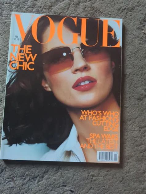 Vintage Vogue Uk Magazine February 2000 Milla Jovovich Tilda Swinton £8