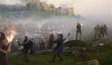 Battle At Dover Castle By Jose Daniel Cabrera Peña Illustration 2d