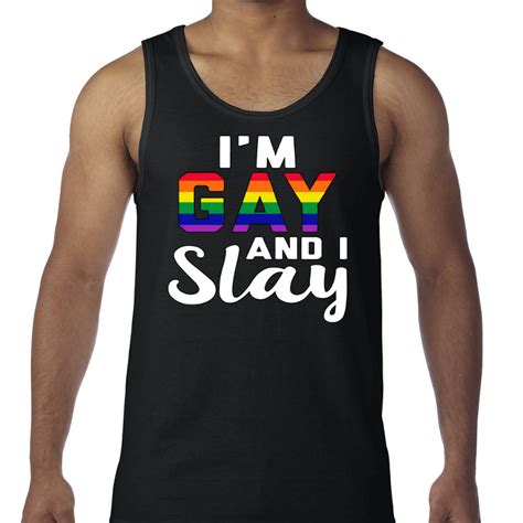 Gay Pride Mens Tanks Tank Top For Men I M Gay And I Etsy