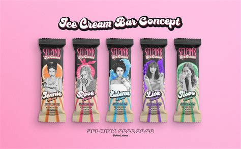 Blackpink X Selena Gomez Ice Cream Bar Concept New Release Black