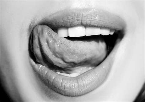 Premium Photo Sexy Lips Closeup Sensual Open Mouth With Licking Tongue Seductive Lip Makeup
