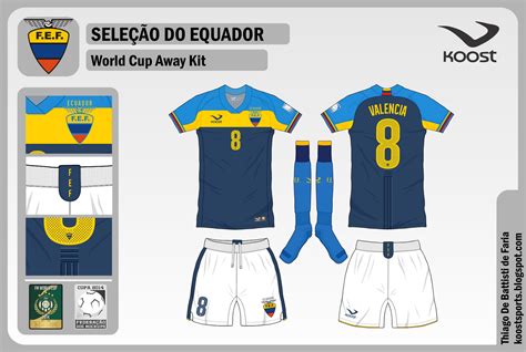 Formação do equador que enfrentou o brasil pelas eliminatórias em 2017 em pé: Koost Sports: Seleção do Equador - Copa FM de Mockups