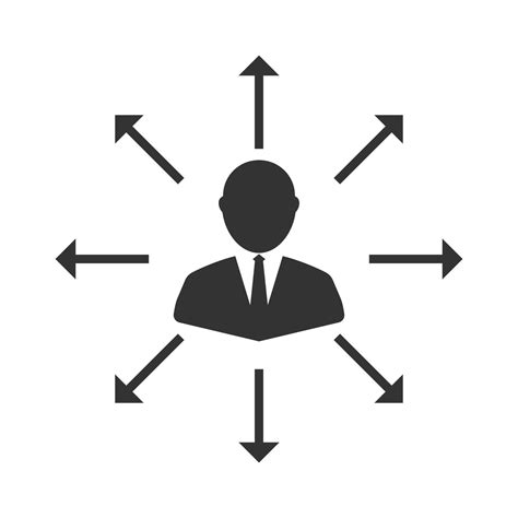 Vector Illustration Of Employee Relations Icon In Dark Color And White