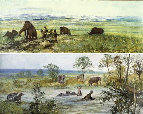 Artistic Renderings Of Pleistocene Landscapes In Middle Europe Upper