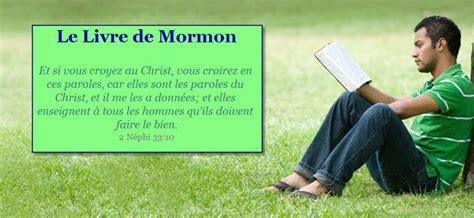 Les Saints Des Derniers Jours Le Livre De Mormon