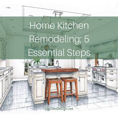 If major construction is taking place. An Essential 5 Step Guide to Home Kitchen Remodeling - Dig ...