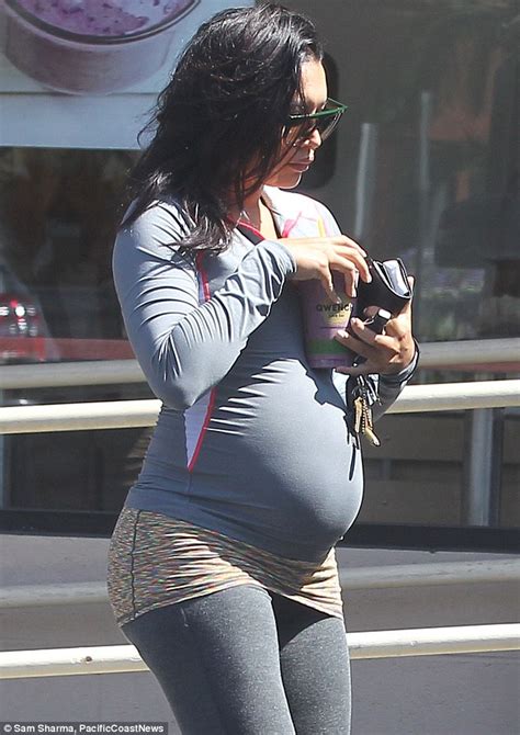 glee s naya rivera shows off bump after complaining that pregnant sex is a bit odd daily