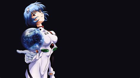 Wallpaper 1920x1080 Px Anime Ayanami Rei Blue Neon Genesis