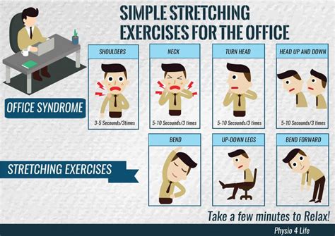 Simple Stretching Exercises For The Office From Physio 4 Life