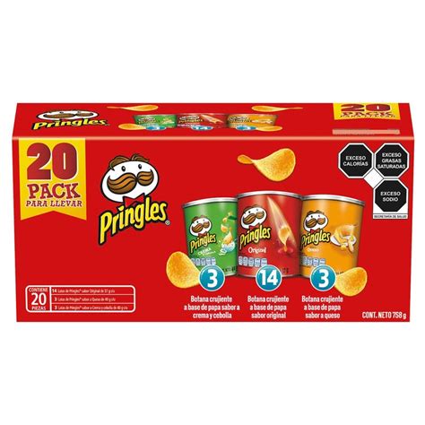 Papas Pringles Paquete Surtido 20 De 40g Costco México