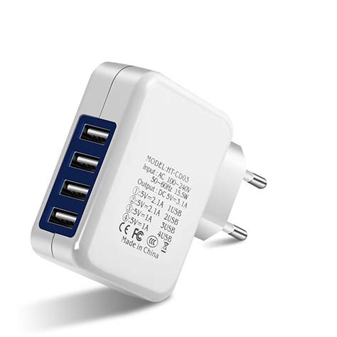 Chargeur Rapide Chargeur Usb Prise Ue Sorties Multiples Qc 30 4