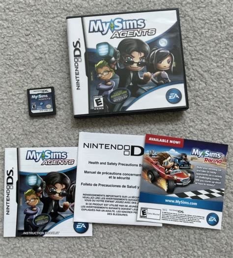 my sims agents nintendo ds video game cart case and booklet 10 00 picclick