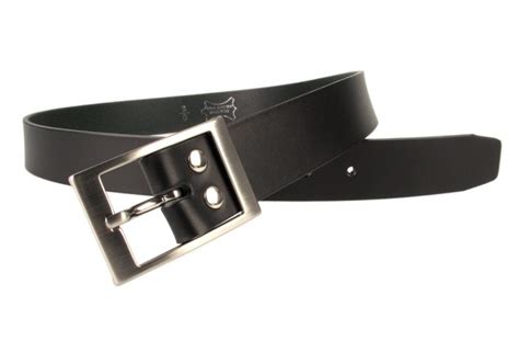 Mens Quality Leather Belt Made In Uk Black 1 38 Inch Wide