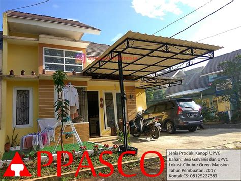 Harga kanopi alderon rs single wall corrugated per meter rangka baja ringan dan besi hollow berkisar antara rp. Kanopi Minimalis Besi Galvanis di Cibubur Green Mansion ...