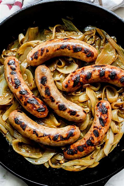 Simmered In Beer With Caramelized Onions This Bratwurst Recipe Is A