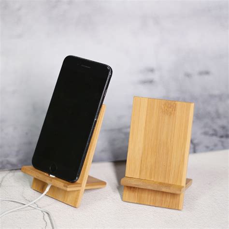 Bamboo Wooden Phone Stand Tablet Phone Holder Dock Smartphone