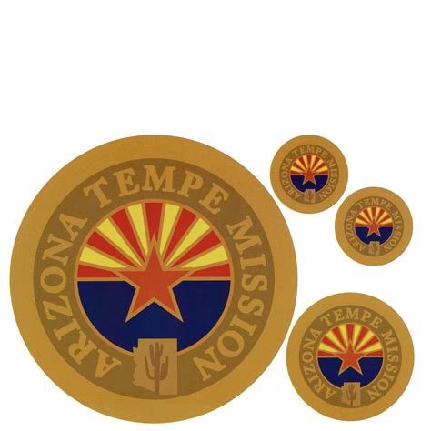 Arizona Tempe Mission Decals 4 Pack