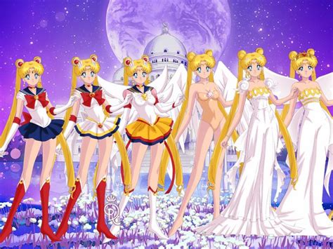 Sailor Moon Anime Forms Reupload By Tohrusempai Sailor Moon Manga Sailor Moon Stars Sailor