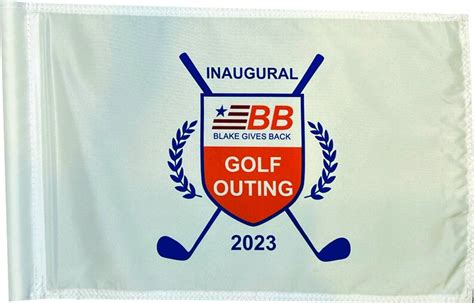 9 Golf Flags Custom Sponsor Logo For Charitable Golf Tournaments