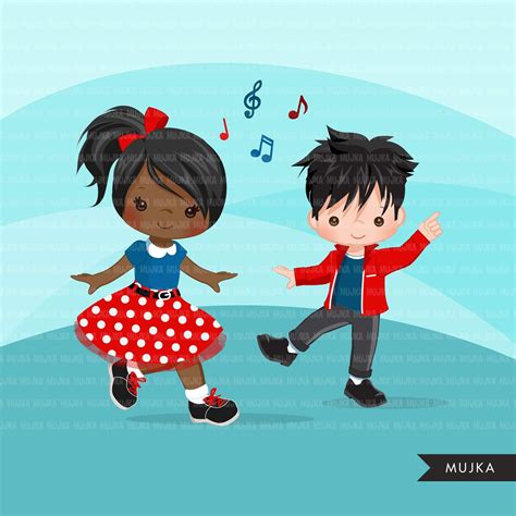 Sock Hop 4th Of July Party Girls Clipart 50 S Retro Characters Mujka