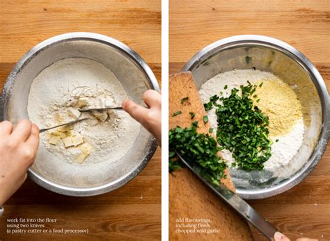 Wild Garlic Vegan Scones Lazy Cat Kitchen