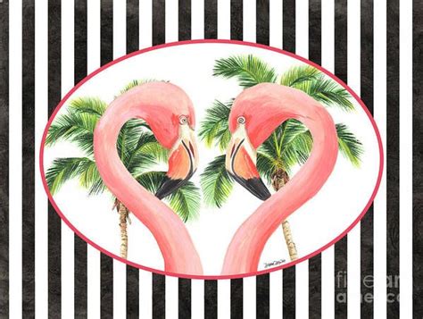 Flamingo Amore 5 Art Print By Debbie Dewitt In 2022 Flamingo Art