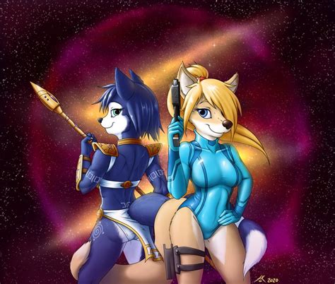 Commission Space Vixens By Atticus Kotch On Deviantart Star Fox Anime Cyberpunk Art