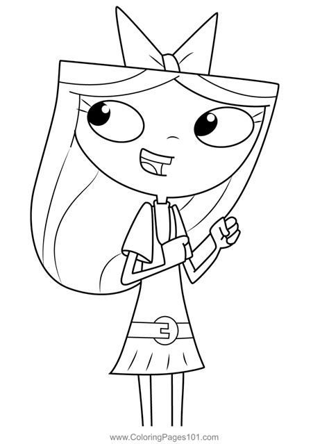 Isabella Garcia Shapiro Phineas And Ferb Coloring Page Printable