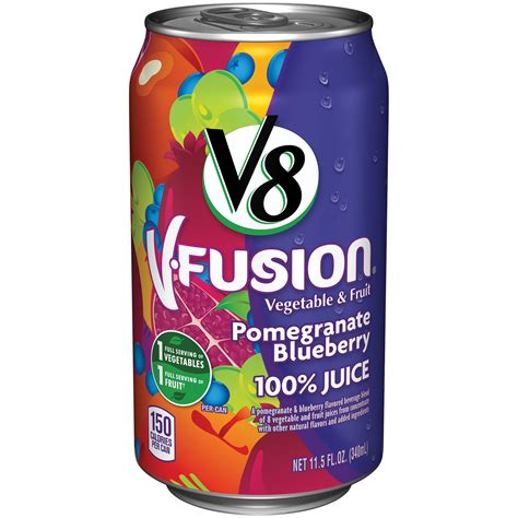 V8 V Fusion Pomegranate Blueberry Flavored Fruit And Vegetable Juice 11