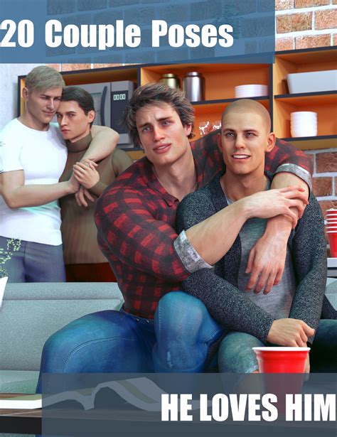 He Loves Him Poses For Genesis 8 Male Daz 3d